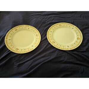 Fine China Garden Bouquet Bread and Butter Plates (set of 2)